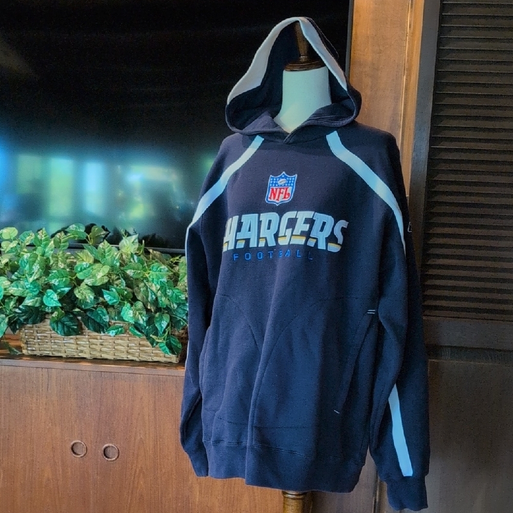 NFL / Reebok Chargers Hoodie - Large - EUC